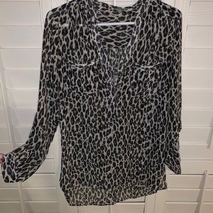 Leopard dressy shirt